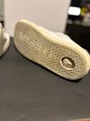 PRE-OWNED FAIR Versace Men's size 10 White/Black Low Top Lace Up Athletic Sneakers Logo Casual  