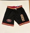 San Francisco 49ers Black Mesh Shorts Drawstring Men’s Size M