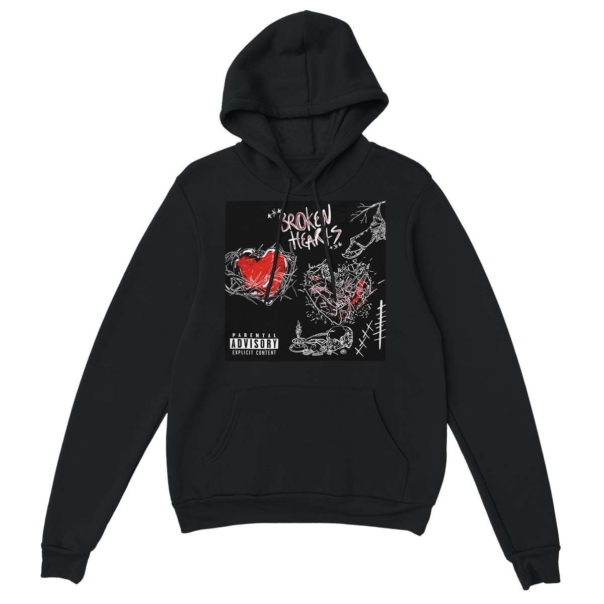 Broken Hearts (feat. Only1) - Classic Unisex Pullover Hoodie