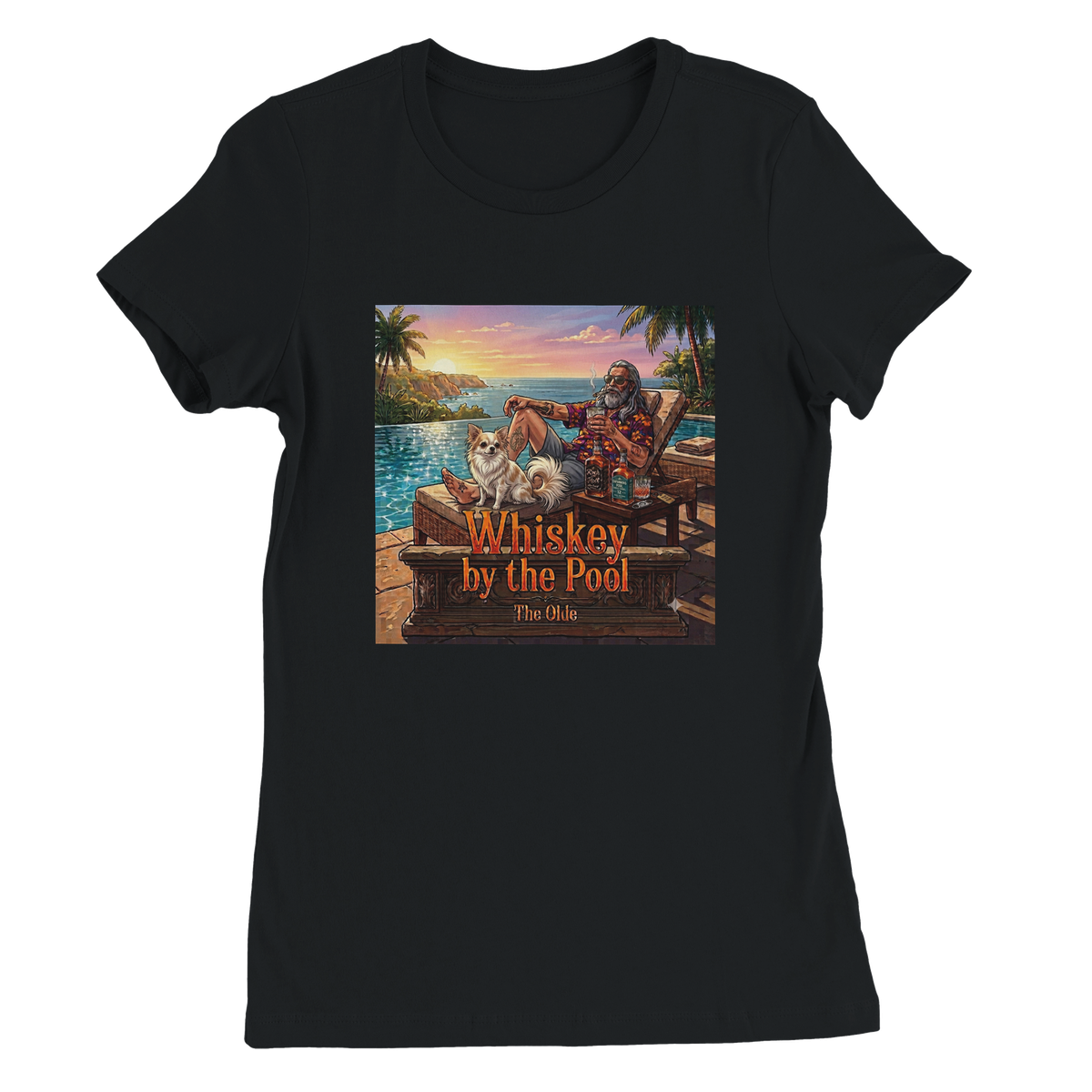 Whiskey By The Pool - Women’s Cut T-Shirt