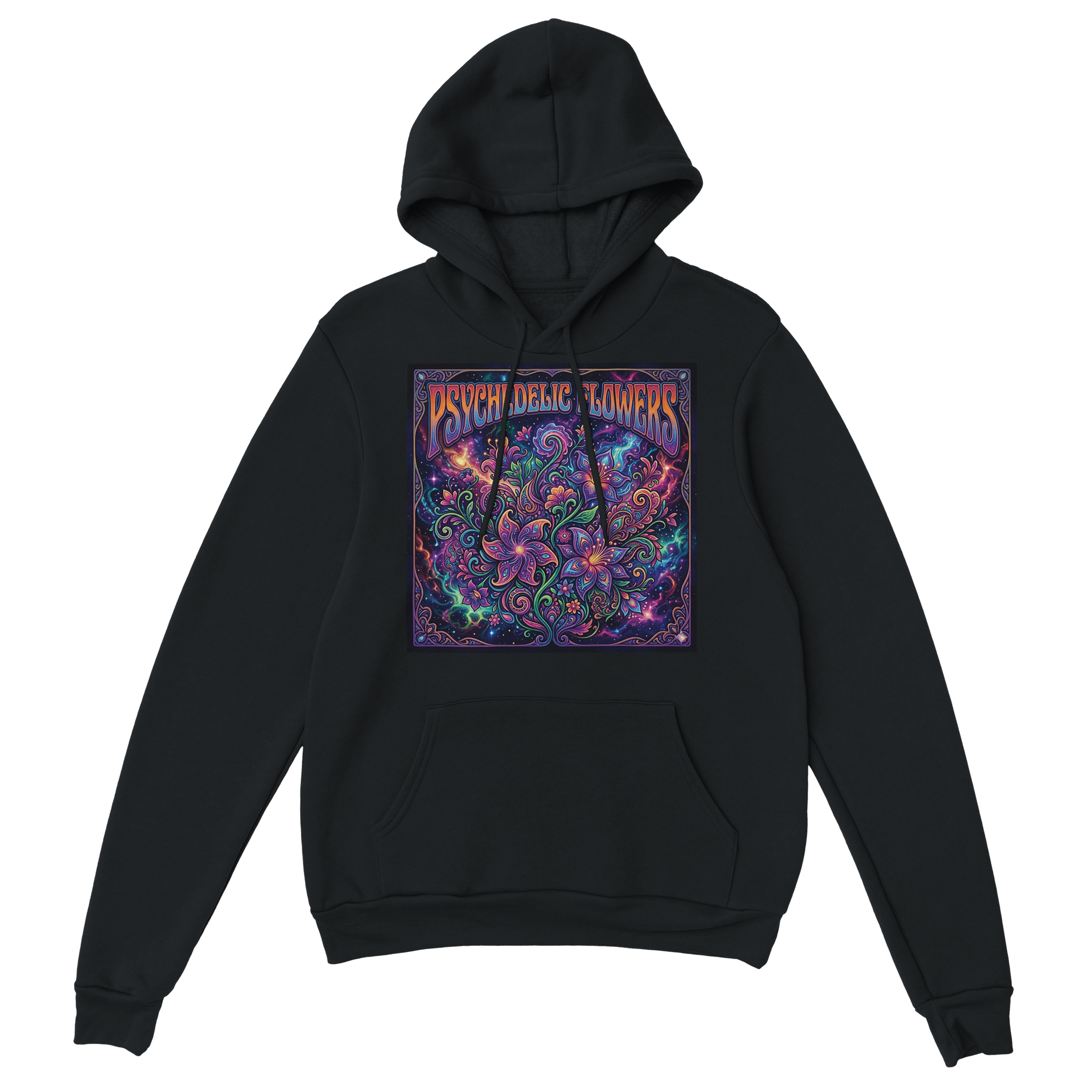 Psychedelic Flowers - Classic Unisex Pullover Hoodie
