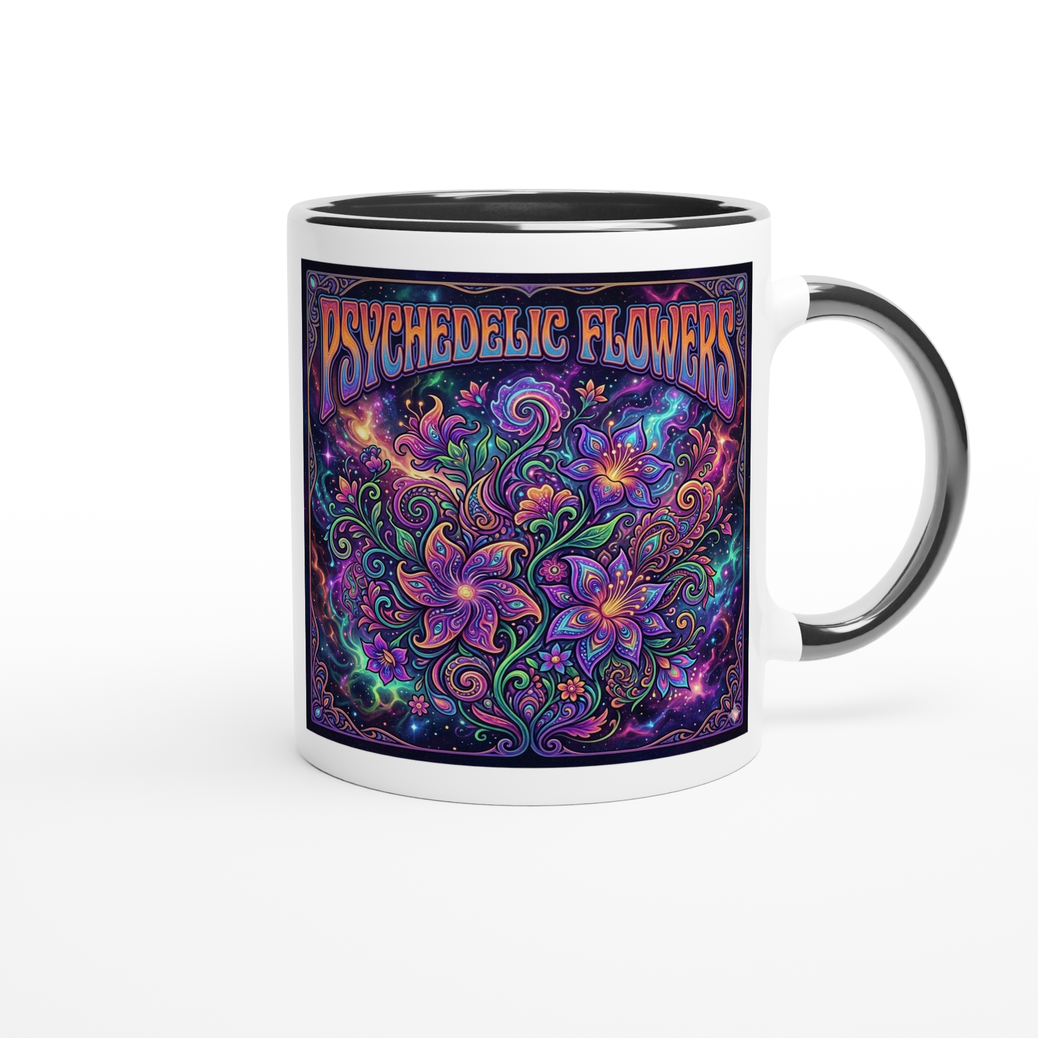 Psychedelic Flowers - Ceramic Mug