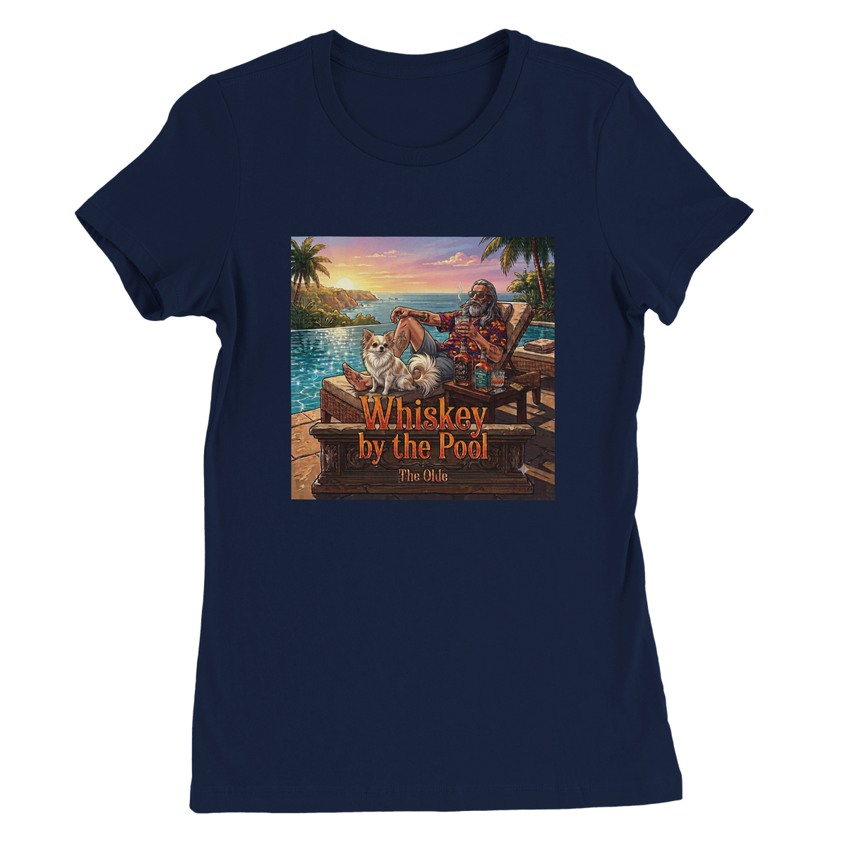 Whiskey By The Pool - Women’s Cut T-Shirt
