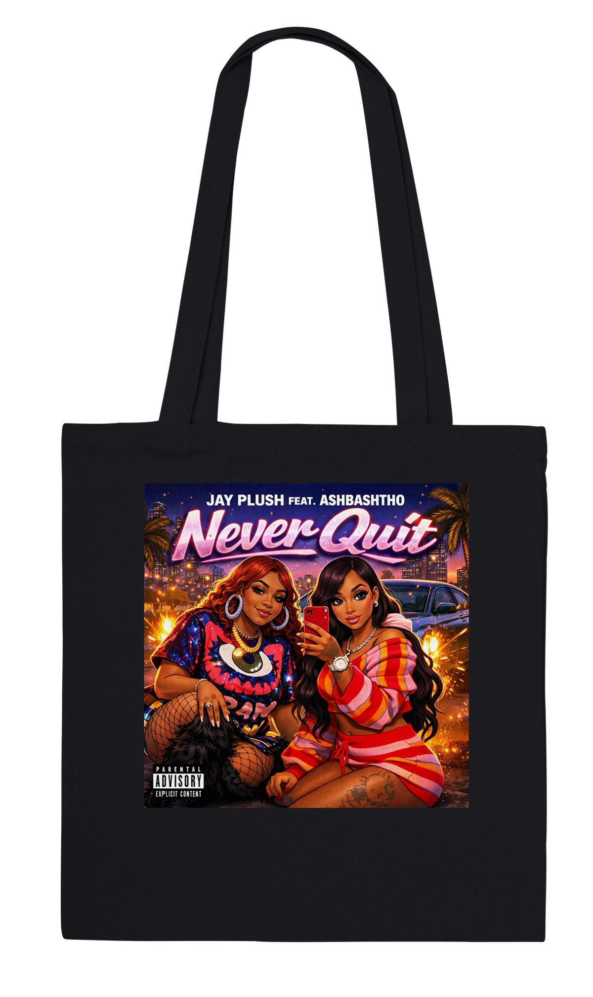 Never Quit (feat. Ashbashtharapper) - Tote bag