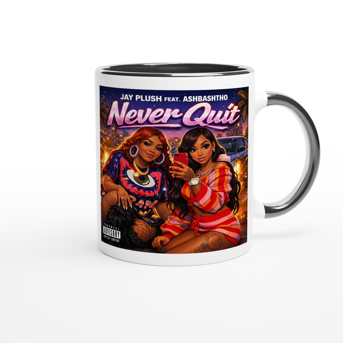 Never Quit (feat. Ashbashtharapper) - Ceramic Mug