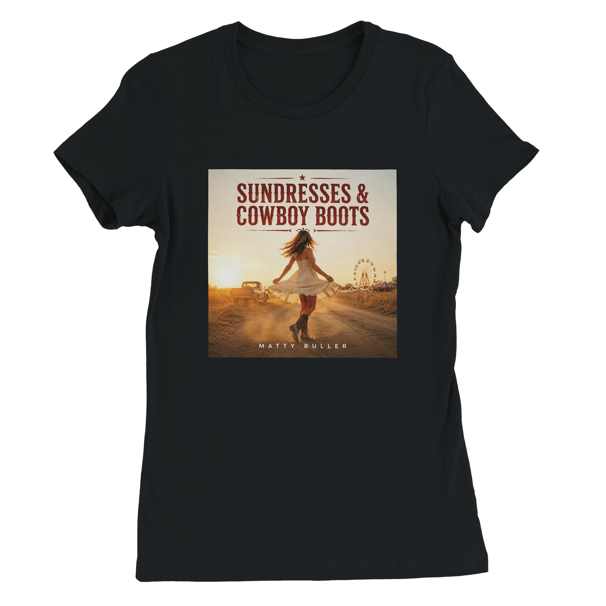 Sundresses &amp; Cowboy Boots - Women&rsquo;s Cut T-Shirt