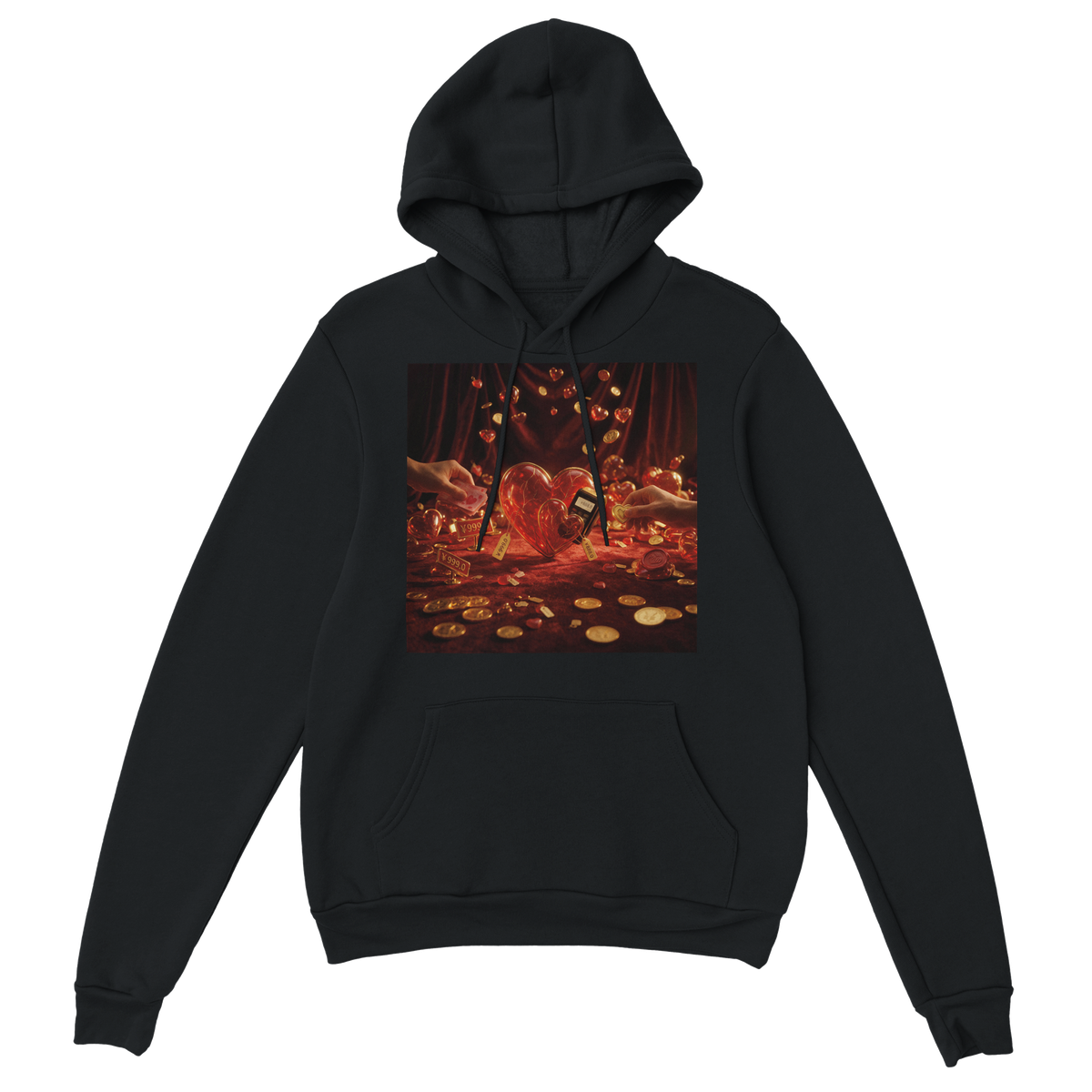 Transactional Hearts - Classic Unisex Pullover Hoodie