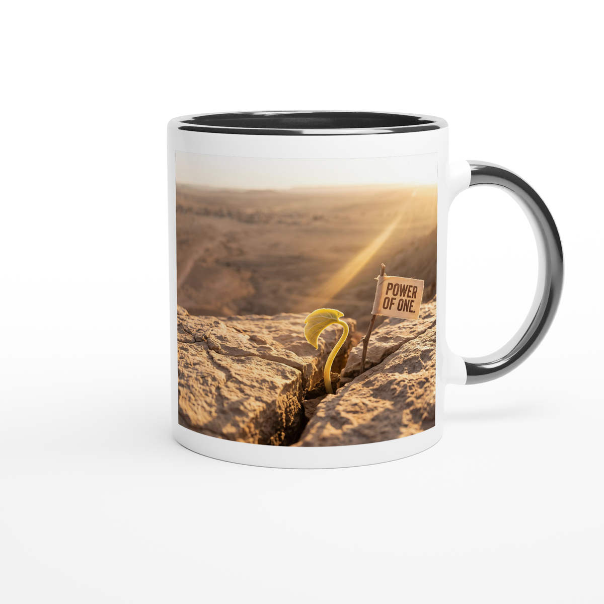Power of One by Keshav Parvathaneni - Ceramic Mug