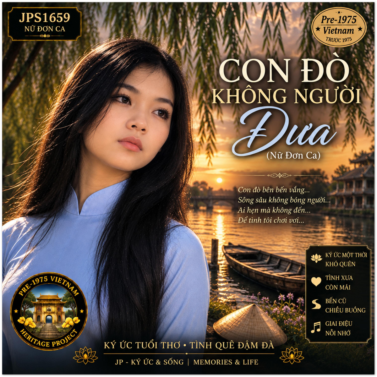 CON ĐÒ KHÔNG NGƯỜI ĐƯA - Fine Art Poster
