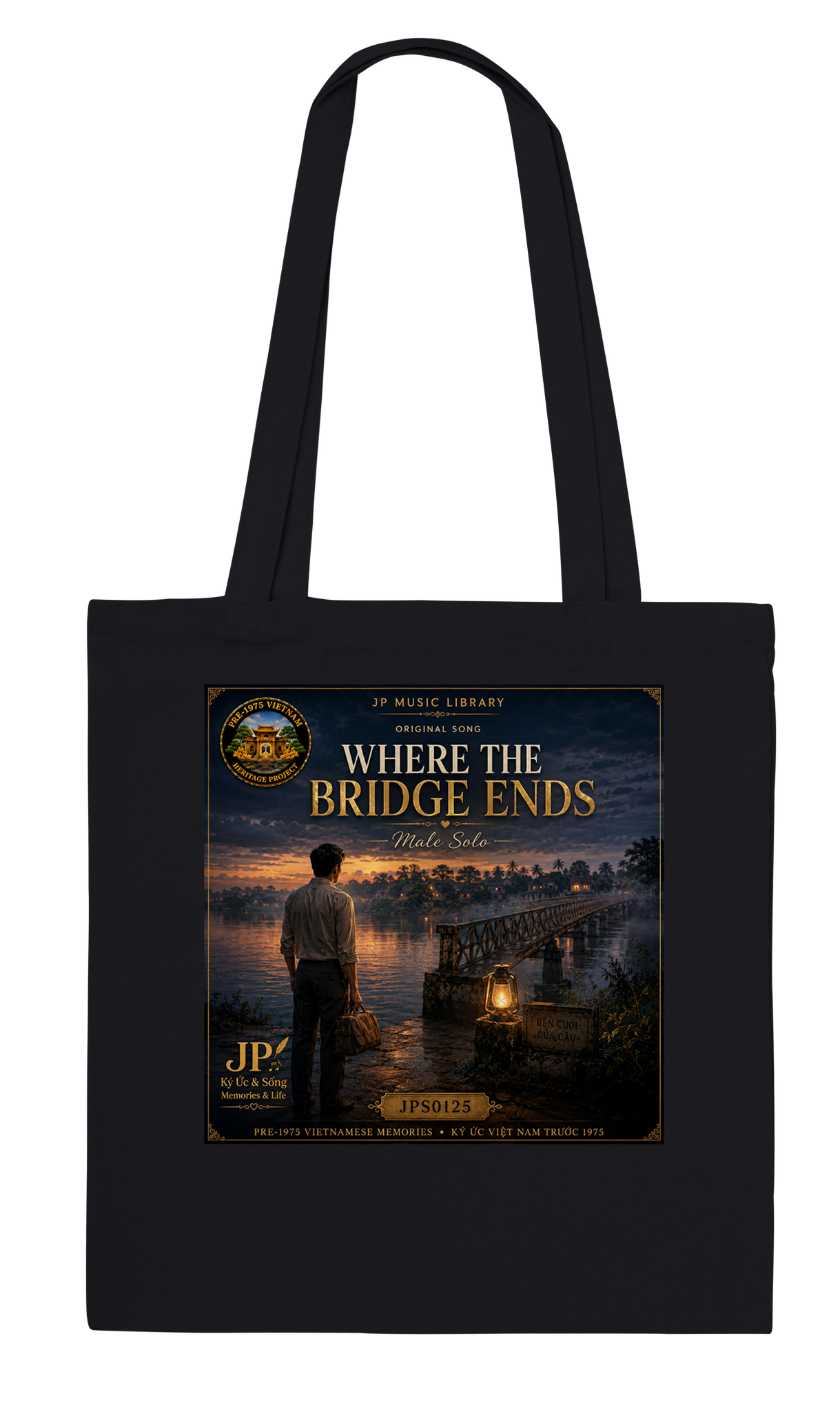 WHERE THE BRIDGE ENDS (Male Solo) - Tote bag