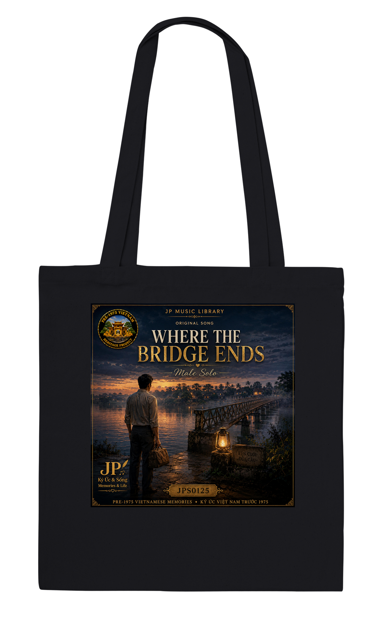 WHERE THE BRIDGE ENDS (Male Solo) - Tote bag