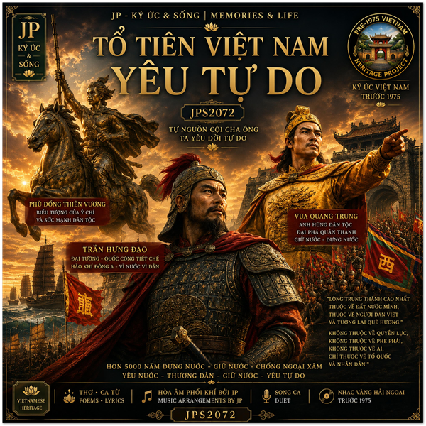 TỔ TIÊN VIỆT NAM YÊU TỰ DO - Fine Art Poster