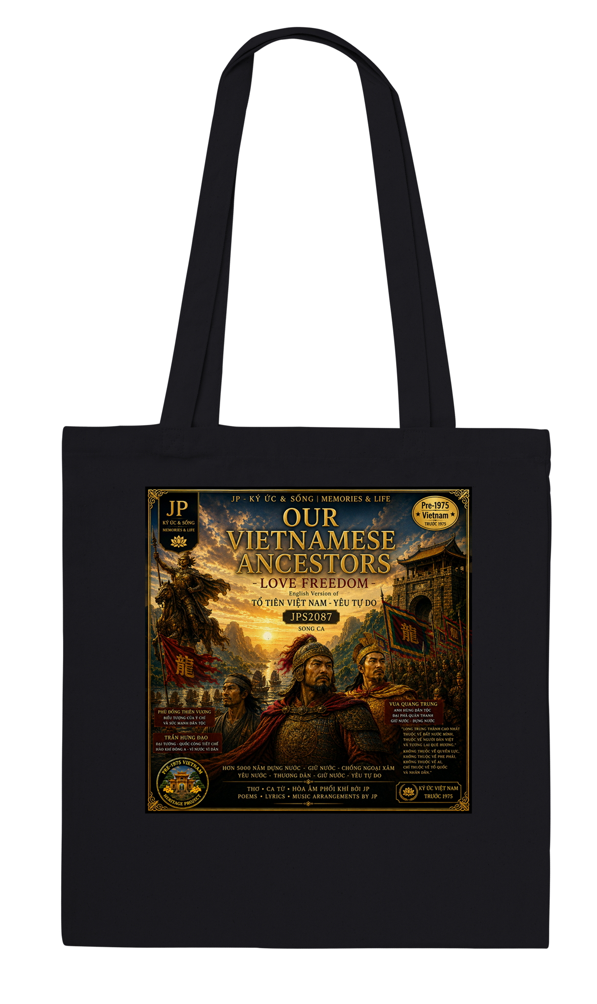 OUR VIETNAMESE ANCESTORS LOVE FREEDOM - Tote bag