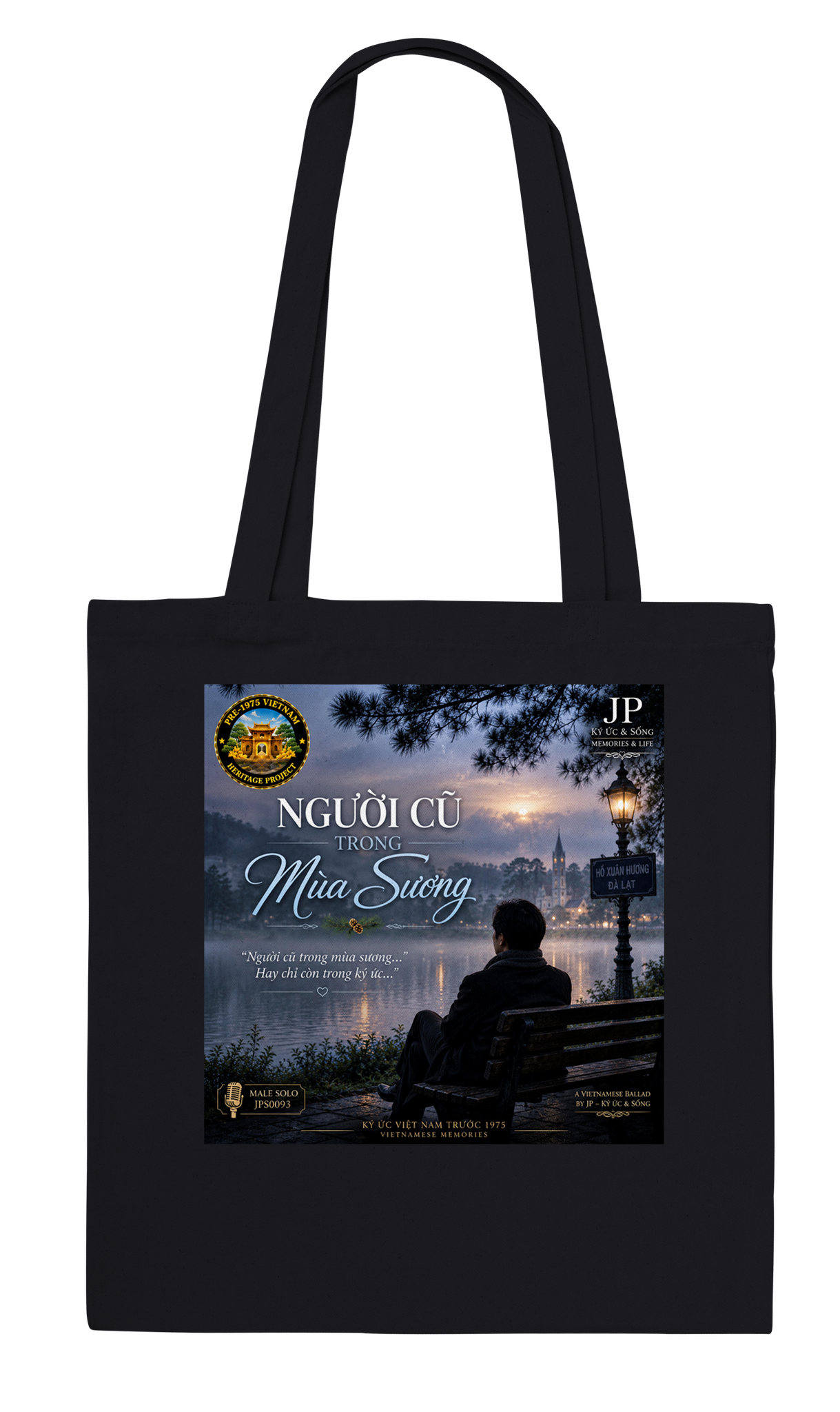 NG��I C� TRONG M&Ugrave;A S��NG (Male Solo) - Tote bag