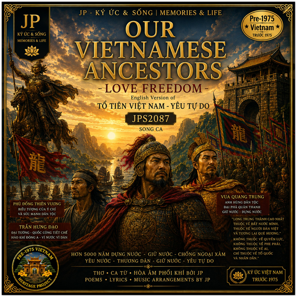 OUR VIETNAMESE ANCESTORS LOVE FREEDOM - Fine Art Poster