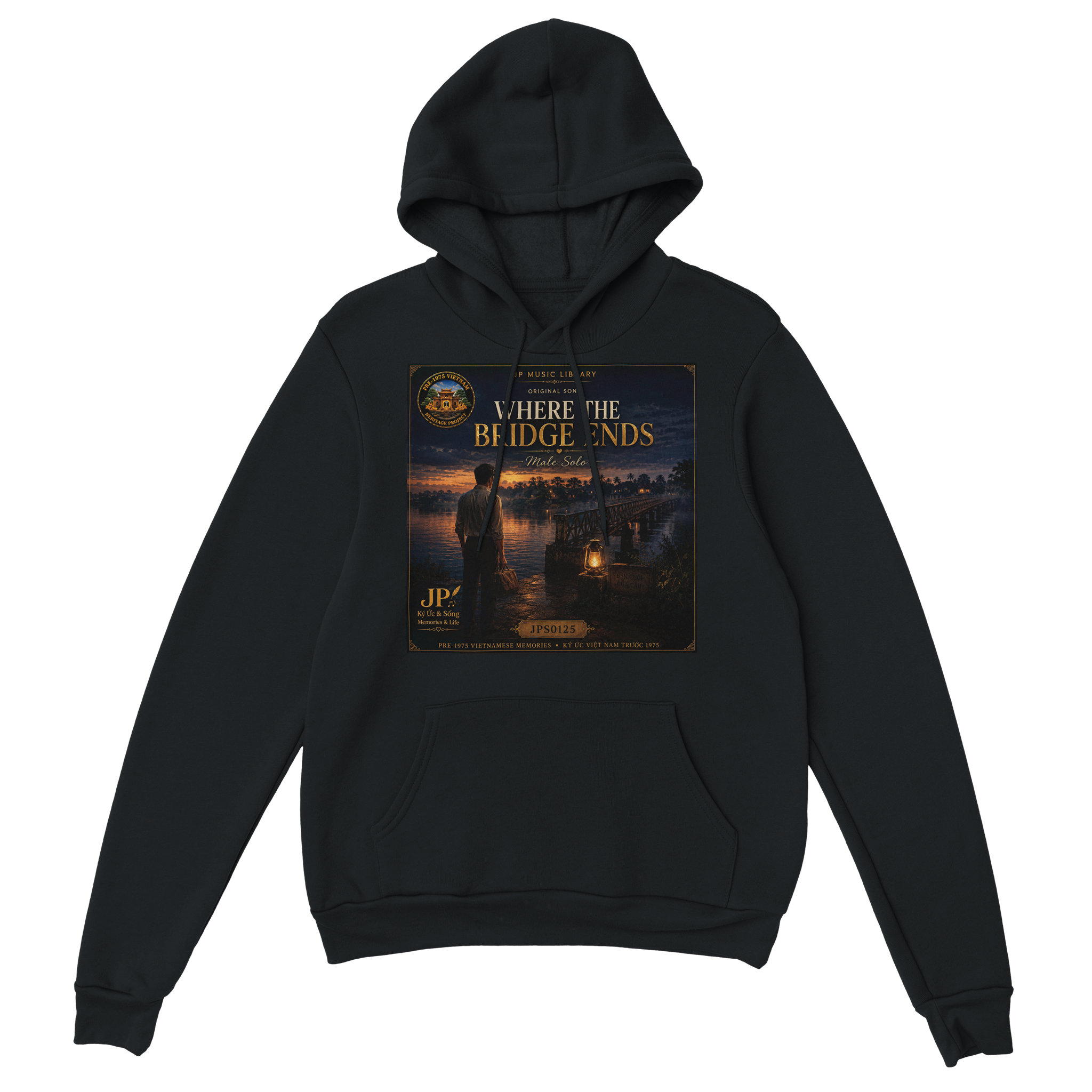 WHERE THE BRIDGE ENDS (Male Solo) - Classic Unisex Pullover Hoodie