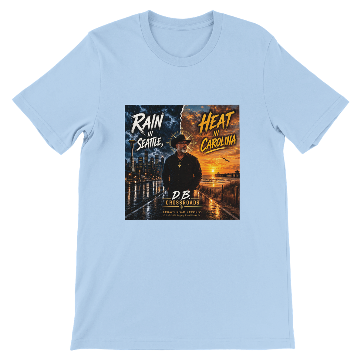 Rain in Seattle, Heat in Carolina - Unisex T-Shirt