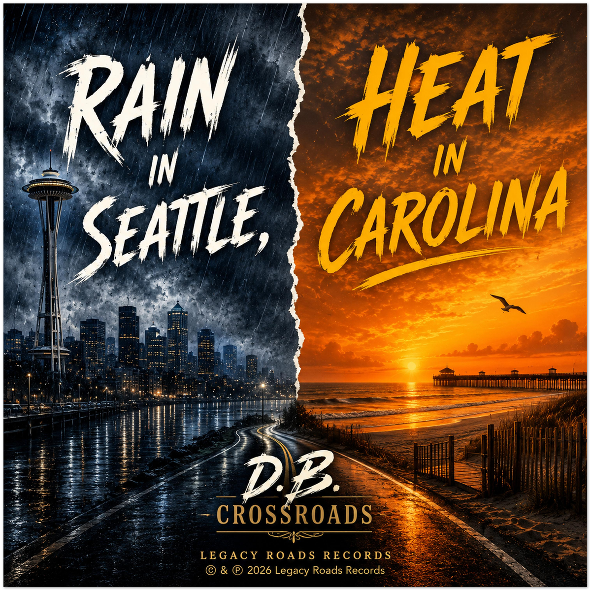 Rain In Seattle, Heat In Carolina - Fine Art Poster