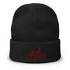 After Hours Embroidered Knit Beanie — Yung Luv