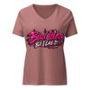 Bad Idea (But I Like It) Women’s V-Neck Tee – Yung Luv