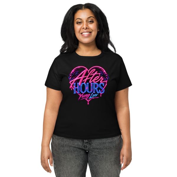 Yung Luv “After Hours” Neon Women’s High-Waisted Tee