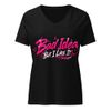 Bad Idea (But I Like It) Women’s V-Neck Tee – Yung Luv