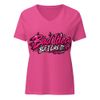 Bad Idea (But I Like It) Women’s V-Neck Tee – Yung Luv