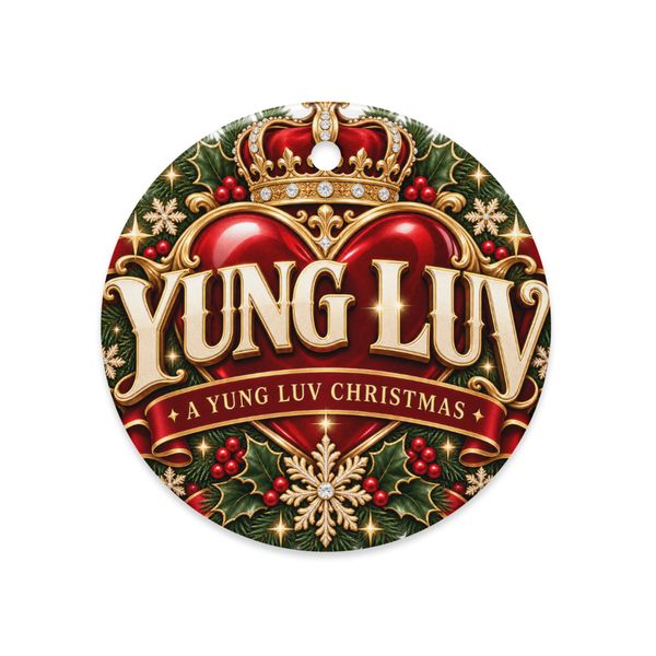 Yung Luv Christmas Collection – Crowned Heart Ceramic Ornament