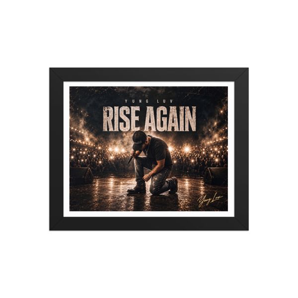 Yung Luv – Rise Again Signature Framed Poster