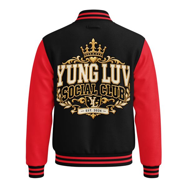 Yung Luv Social Club Heavyweight Letterman Jacket