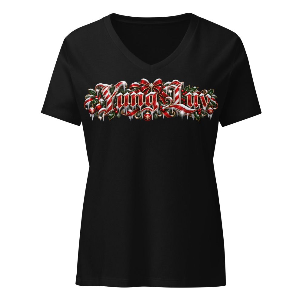 Yung Luv Christmas Edition Women's Relaxed V-Neck T-Shirt