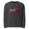 Yung Luv Crowned Heart Signature Unisex Raglan Sweatshirt