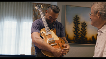 Jason showing how he will love Blessing like Frets (Richard) did for 56 years.

