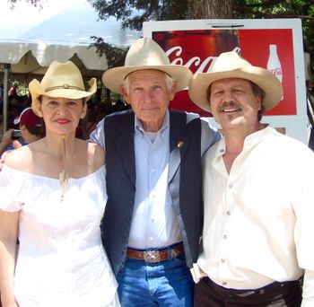 Smokey and Alejandra with Cowboy singer Don Edwards

