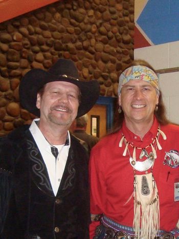 Smokey and the Celtic Indian violinist Arvel Bird
