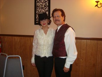 Smokey and Alejandra getting ready to perform
