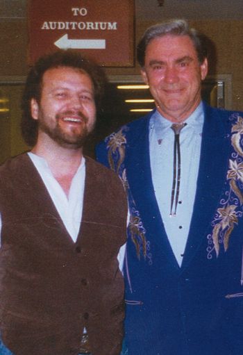 Smokey and Jim Ed Brown backstage at the Grand Old Opry in
Nashville, Tn.
