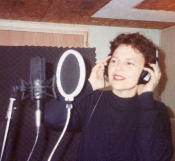 Alejandra recording in Nashville, Tn,
