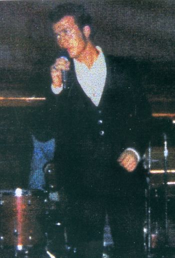 Smokey performing at Preston Hight School, about 17 years old
