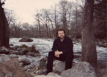 Smokey beside Guadalupe River Texas
