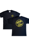 Yellow Circle Logo Black T