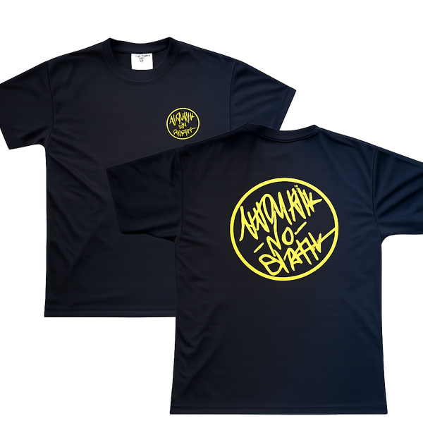 Yellow Circle Logo Black T