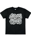 White Graffiti Logo Black T