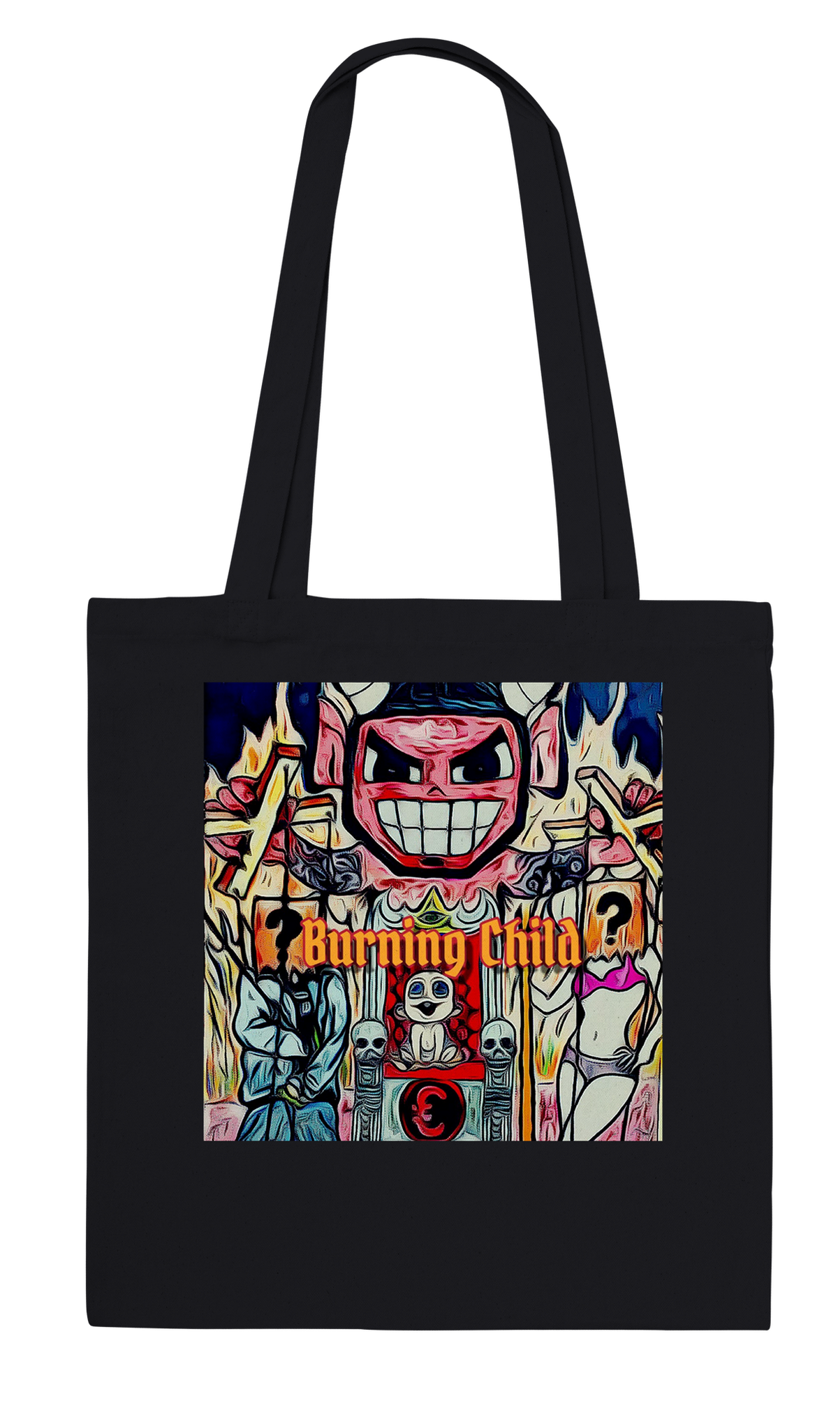 Burning Child - Tote bag  ( LIMITED TIME ONLY HALLOWEEN SPECIAL PRICE DROP.  GET YOURS NOW BFORE ITS GON!! 