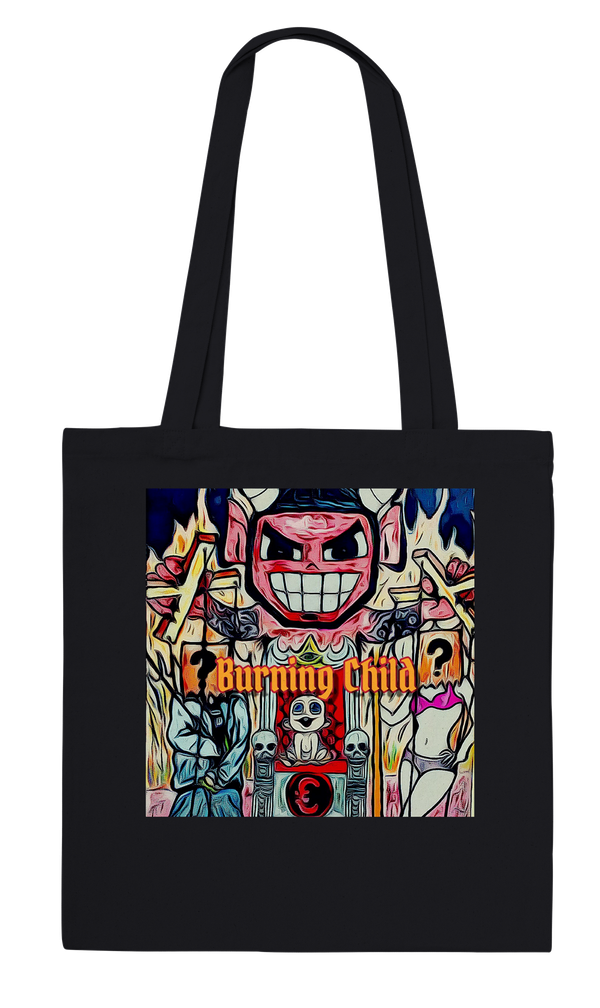 Burning Child - Tote bag  ( LIMITED TIME ONLY HALLOWEEN SPECIAL PRICE DROP.  GET YOURS NOW BFORE ITS GON!! 