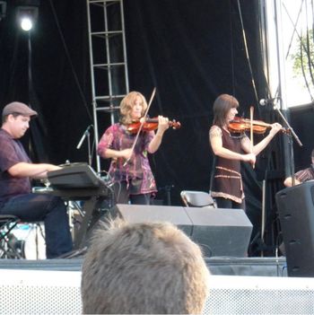 Bb Sisters performing at the Ottawa Folk Festival.  Troy MacGillivray on piano.
