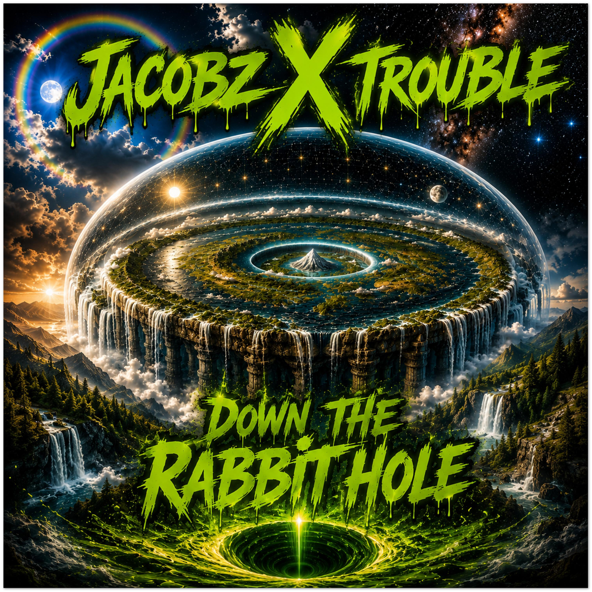 DOWN THE RABBIT HOLE - Fine Art Poster