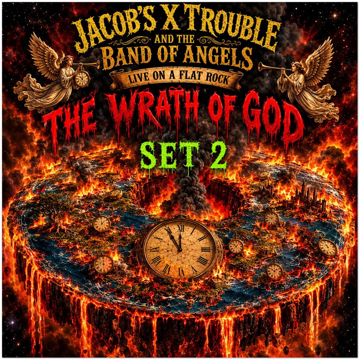 JXT & the Band of Angels. The Wrath of God Set 2 - Fine Art Poster