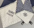 Personalized Minky Baby blanket and Lovey