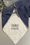 Personalized Minky Baby blanket and Lovey